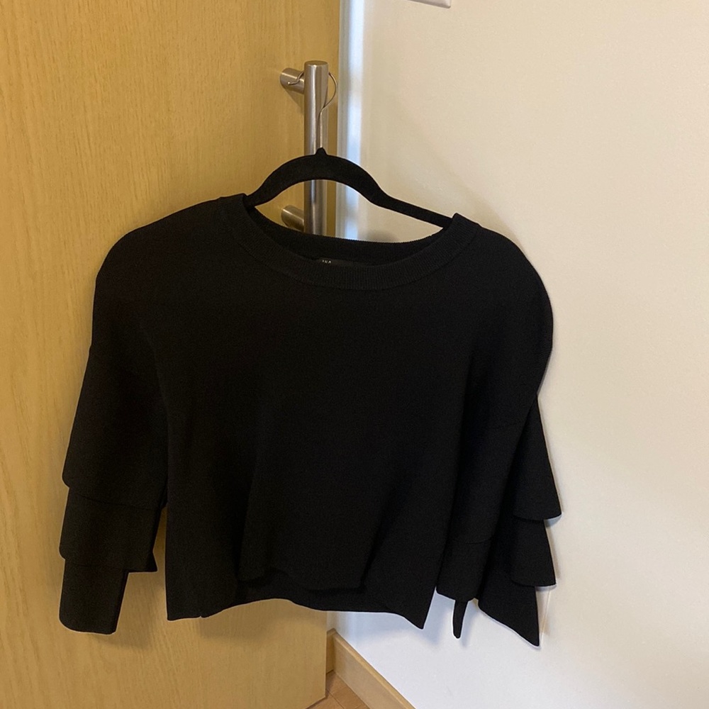 Black Top with fun Sleeves